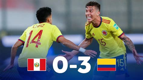 colombia vs peru eliminatorias